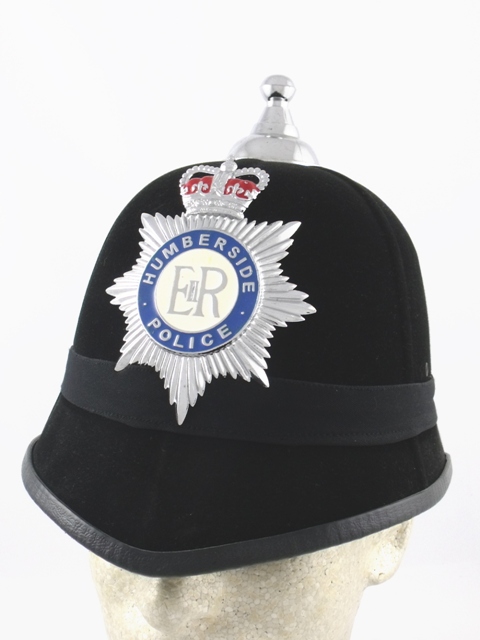 thumbnail image 2 of British Police Rose Top Bobby Helmet With Bedfordshire Police Badge – Rust Hut 2 of 10