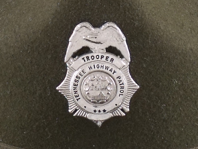 Tennessee Highway Patrol trooper hat badge