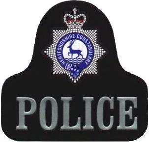 Hertfordshire Police rubber patch